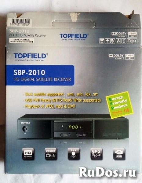 Спутниковый ресивер пишущий Topfield SBP-2010 FullHD Mpeg2/Mpeg4 изображение 4