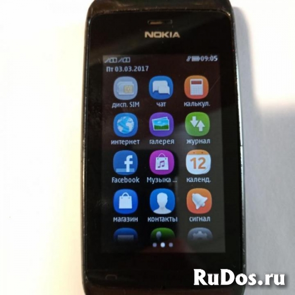 Новый Nokia Asha 308 Black (2-сим,комплект) изображение 4