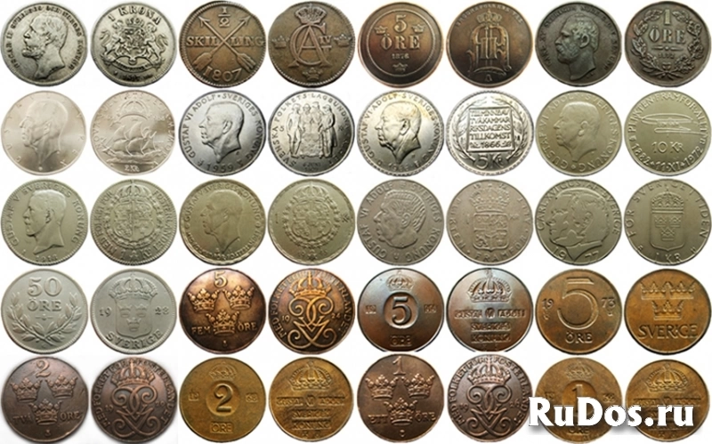 Монеты Швеции фото