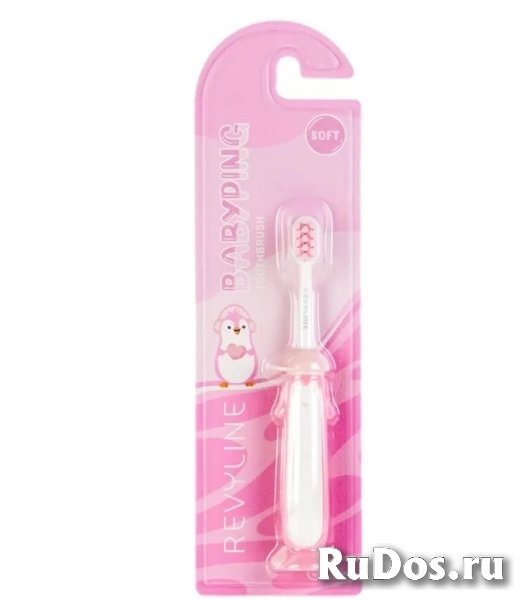Зубная щетка для детей Revyline BabyPing, розовая фото