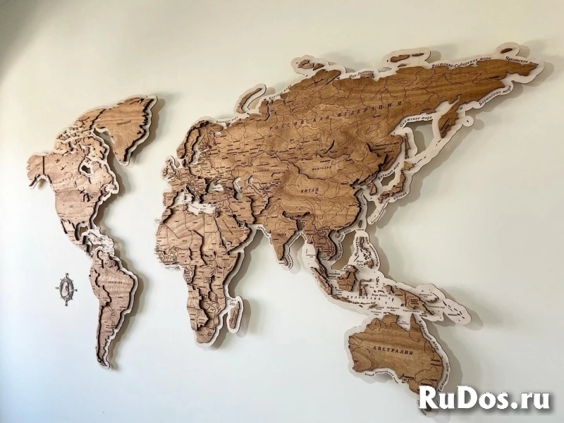 Карта мира на стену, карта мира из дерева, панно фото