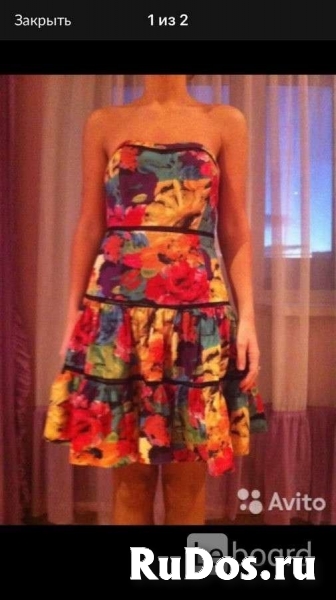 Сарафан anna si м 46 44 клёш разноцветный платье вискоза вечерни фотка