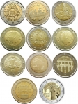 Испанские юбилейные монеты 2 евро картинка из объявления