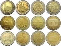 Немецкие юбилейные монеты 2 евро картинка из объявления