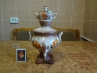 Керамический самовар с чайником декоративный картинка из объявления