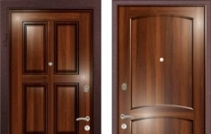 Дверь входная (стальная, металлическая) Ле-Гран (Легран) Массив/Массив + Шпон Валенсия quot;Орех старыйquot; Kale252 + Kale257 картинка из объявления