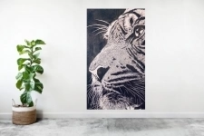Панно на стену тигр из дерева 1500 на 1000 мм. картинка из объявления