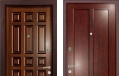 Дверь входная (стальная, металлическая) Ле-Гран (Легран) Массив/Массив + Шпон Рим quot;Махагонquot; Kale252 + Kale257 картинка из объявления