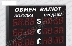 Уличные табло курсов валют РусИмпульс Импульс-309-3х2xZ4 картинка из объявления