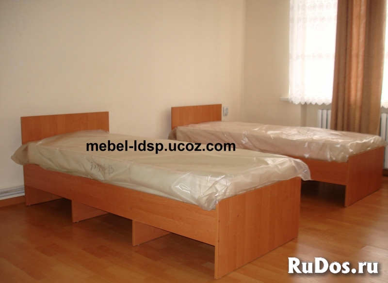 Кровати на металлокаркасе, двухъярусные, односпальные для хостело изображение 6
