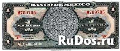 Банкнота Мексики фото