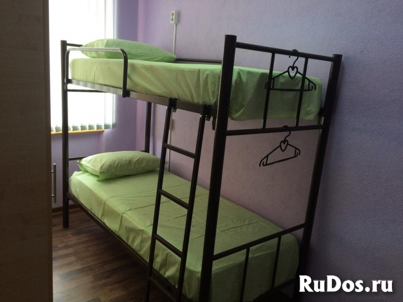 Кровати на металлокаркасе, двухъярусные, односпальные для хостело фото