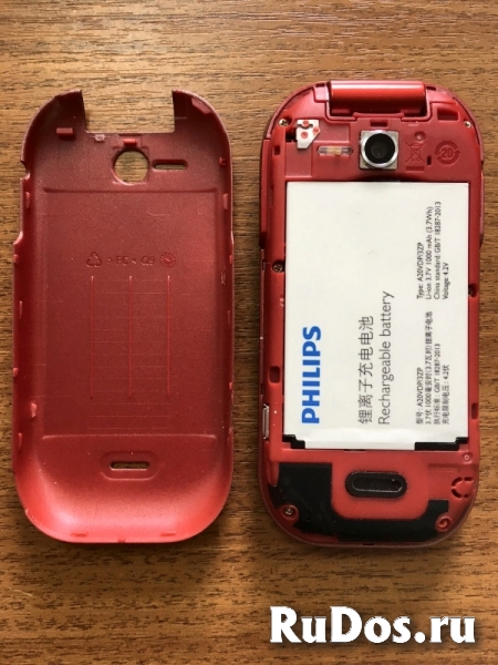 Мобильный телефон Philips E320 Red, поддержка 2sim-карт изображение 3