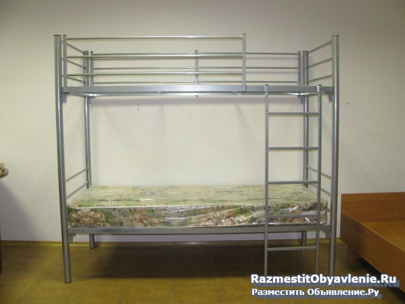 Бюджетные кровати металлические для гостиниц. фото