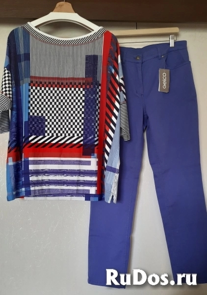 Модный сет: джинсы «Gelco» и блуза «Steilmann» (Германия) фото