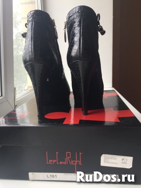 Ботинки left&rite италия 39 размер кожа черные платформа каблук 1 изображение 10
