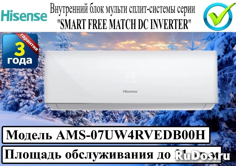 Внутренний блок сплит-системы серии "SMART FREE MATCH DC INVERTER фото
