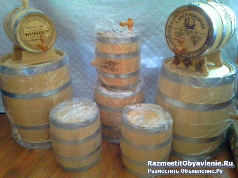 Деревянные бочки для алкоголя и солений изображение 5