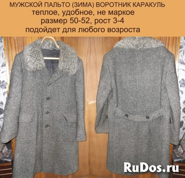 мужское зимнее пальто, плащ, демисезонное пальто изображение 4