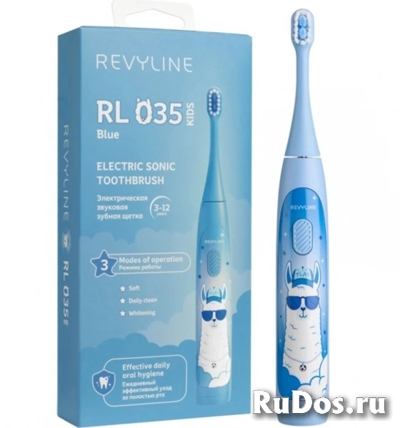 Звуковая щетка Revyline RL 035 Kids, light Blue фото