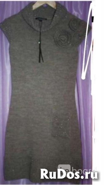 Платье новое sportstaff италия 44 46 м вязаное шерсть бежевое сар фото