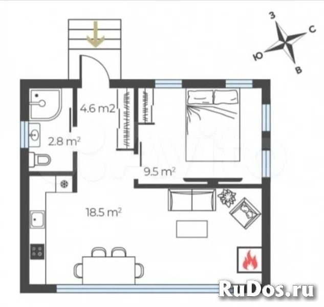 Дом 36 м² на участке 10 сот. изображение 3
