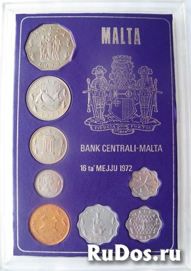 Годовой набор монет Мальты фото