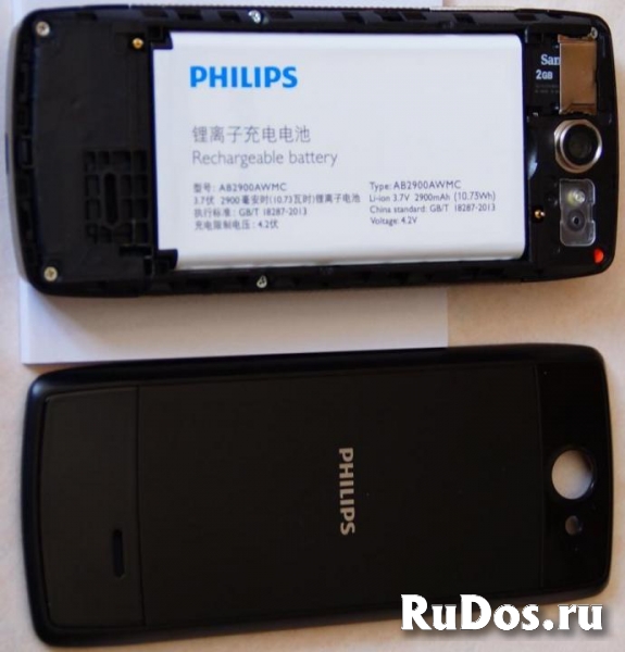 Новый Philips X5500 Black (оригинал,2-сим.карты) изображение 5