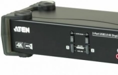 Переключатель KVM Aten CS1922M-AT-G 2-портовый, USB 3.0, DisplayPort, с поддержкой 4K и MST, кабели в комплекте картинка из объявления
