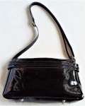 сумка женская, лакированная, чёрная, искусственная кожа, новая картинка из объявления