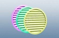 Наружная круглая вентиляционная решетка ВРНК-40 (цветная) 1350 * 1350 (Ш * В) картинка из объявления