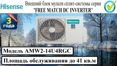 Наружный блок сплит-системы серии "FREE MATCH DC INVERTER R32" AM картинка из объявления