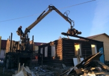 Демонтаж дачных домов, сараев, построект ломовозом картинка из объявления