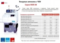 Токарные автоматы с ЧПУ Серия MINI 88 картинка из объявления