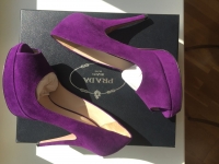 Туфли новые prada италия 39 размер замша сиреневые фиолетовые пла картинка из объявления