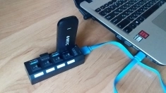 2 USB-разветвителя Defender и buro на 7и 4 порта бу в отл.сост. картинка из объявления