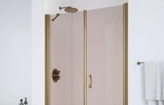 Душевая дверь в нишу Vegas Glass EP-F-2 105 05 05 R профиль бронза, стекло бронза картинка из объявления