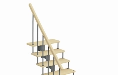Модульная лестница Фаворит поворот на 90гр. h=2025-2115мм картинка из объявления