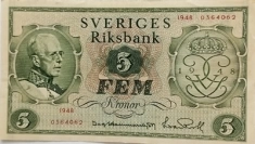 Банкнота Швеции. картинка из объявления