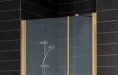 Душевая дверь в нишу Vegas Glass EP-F-2 0115 05 10 L профиль бронза, стекло сатин картинка из объявления