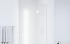 Душевая дверь в нишу Vegas Glass AFP 110 01 10 R вход 63 см, профиль белый, стекло сатин картинка из объявления