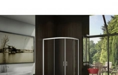 Душевой уголок Good Door Latte R 120х80 с поддоном, прозрачный, белый картинка из объявления