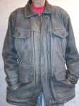Продам куртку мужская 50-52/174 кожа Турцб/у в отличном состоянии картинка из объявления